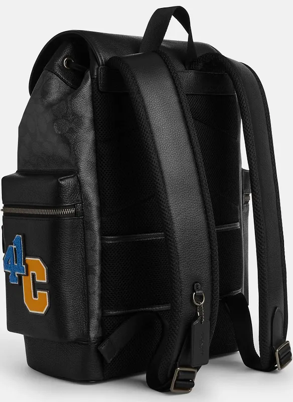 Sprint Backpack In Signature Canvas With Patches